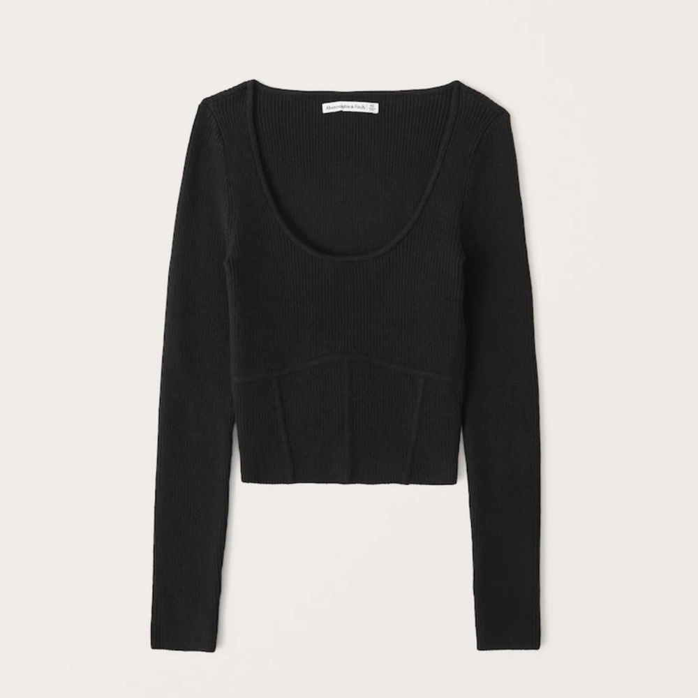 Abercrombie & Fitch Black Long Sleeve Tee